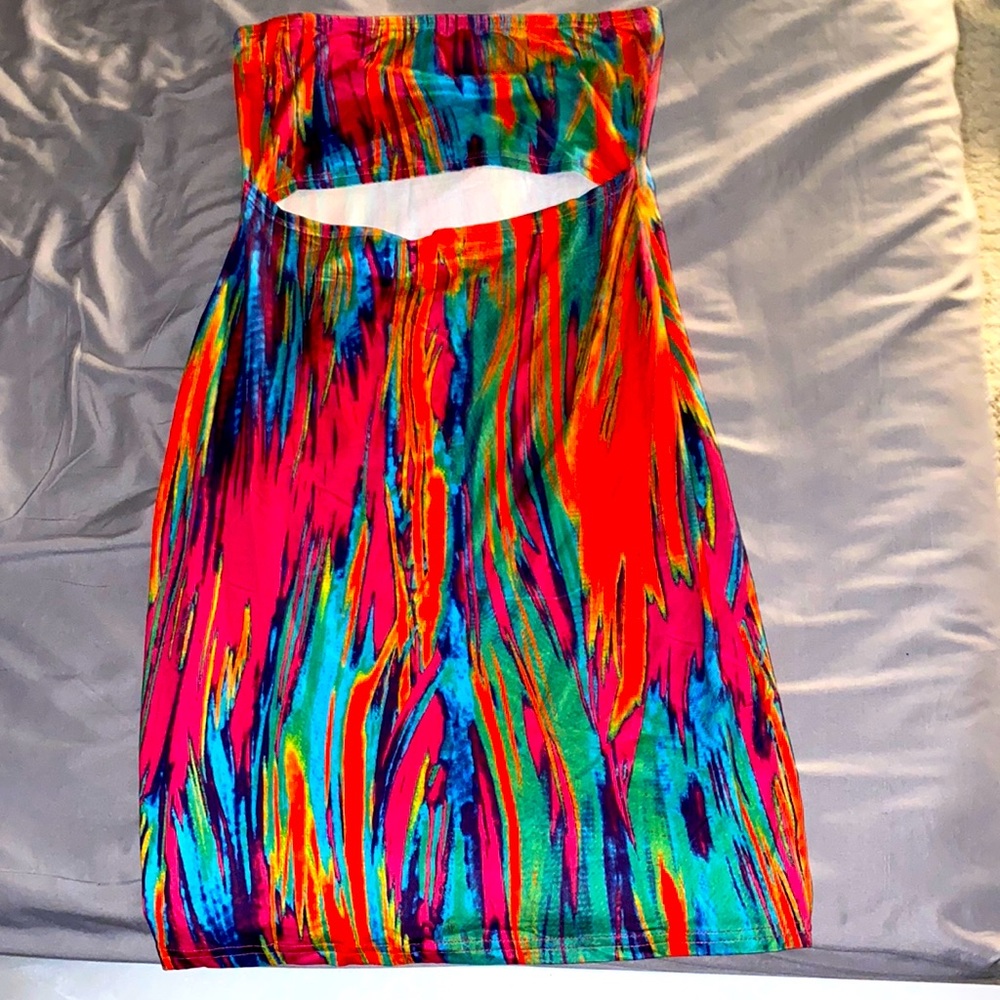 Strapless bodycon dress